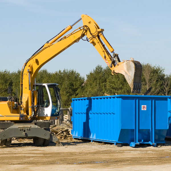 are there any restrictions on where a residential dumpster can be placed in Waconia MN